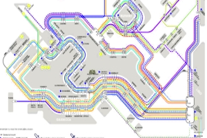 Ubersicht Uber Die Wichtigen Wasserbus Linien Von Venedig Vaporetto Linien Durch Den Canal Grande Und Zu Den Inseln Um Venedig